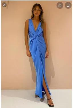 One Fell Swoop Gaia Maxi Dress Blue Size 12 for rent on The Volte - image 4
