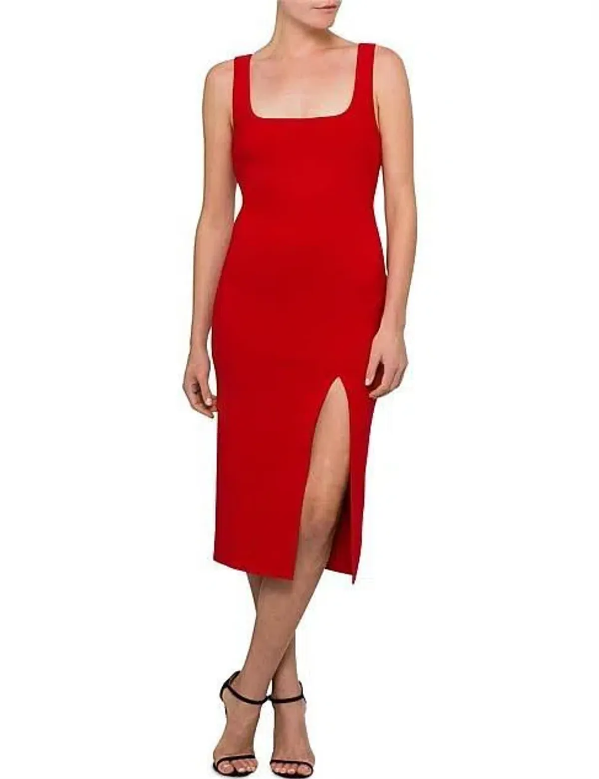 Bec & Bridge C'est Cool Midi Dress Red Size 6 - Image 1