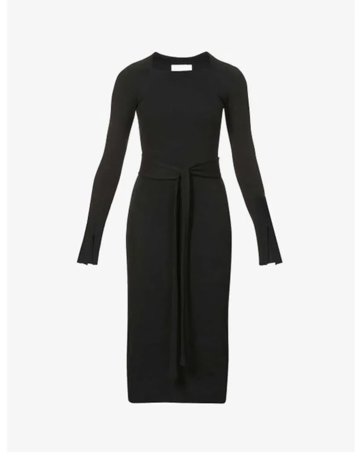Viktoria & Woods Esplanade Split Sleeve Cotton Midi Dress Black Size 10 - Image 5