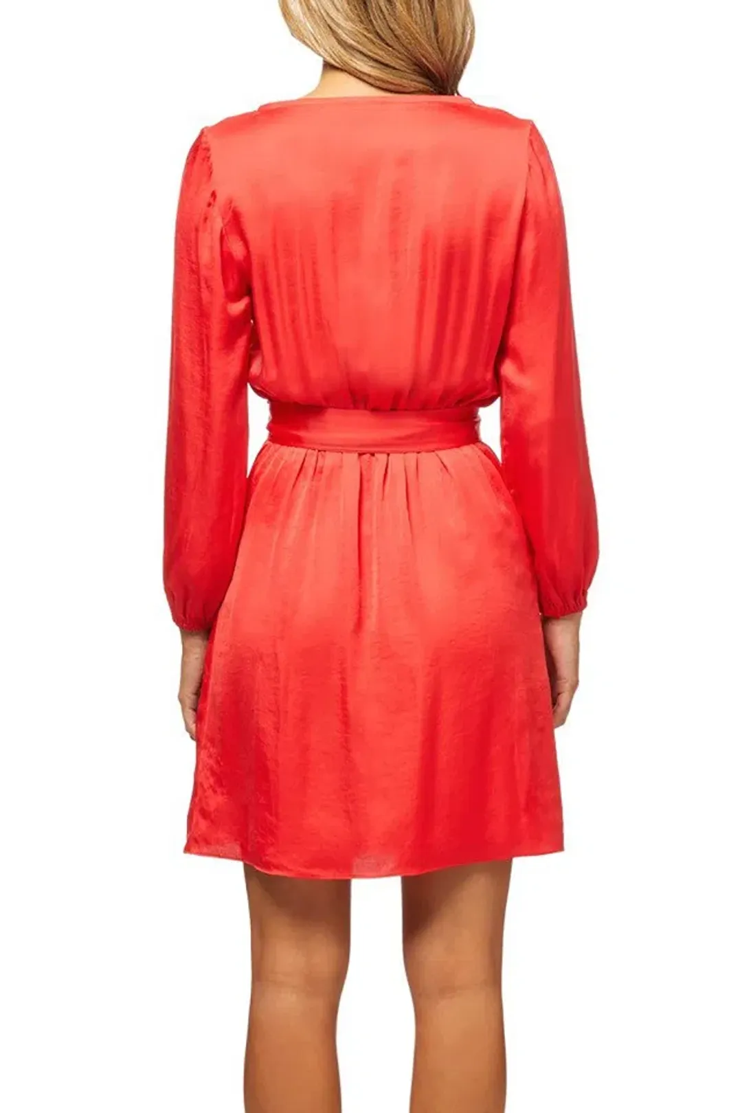 Kookai Lisa Wrap Dress Rose Size 6 for rent on The Volte - main image