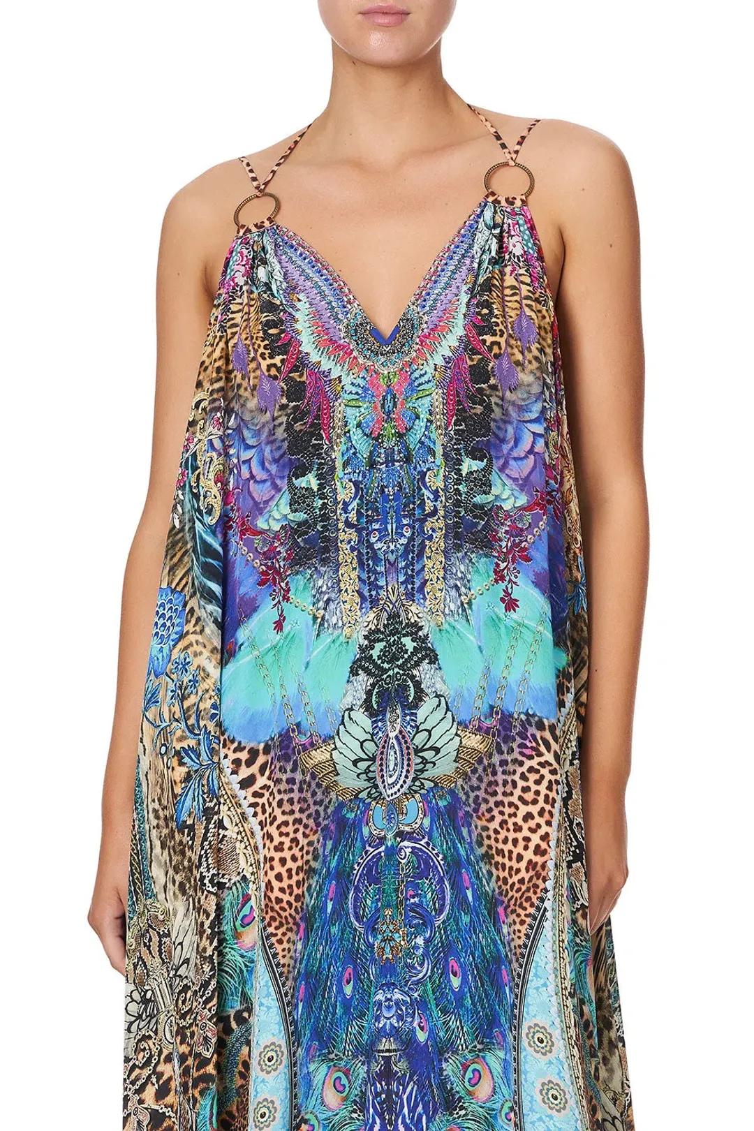 Camilla Basilica Beauty Strap Ring Dress Print One Size for rent on The Volte - main image