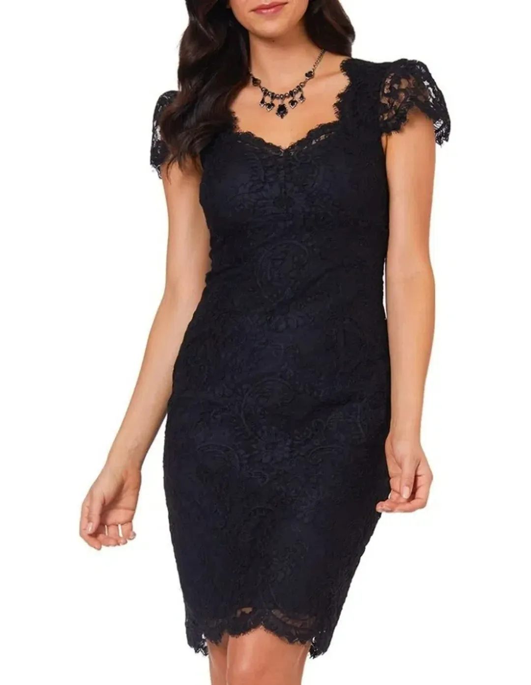 Alannah Hill I Think of You Dress Black Size 6 for rent on The Volte - main image