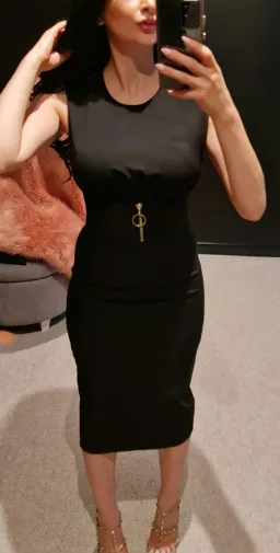 Sheike Midi Dress Black Size 6 for rent on The Volte - image 1