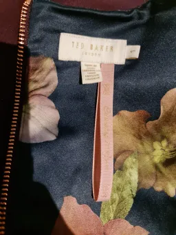 Ted Baker Midi Dress Burgundy Size 8 for rent on The Volte - image 3