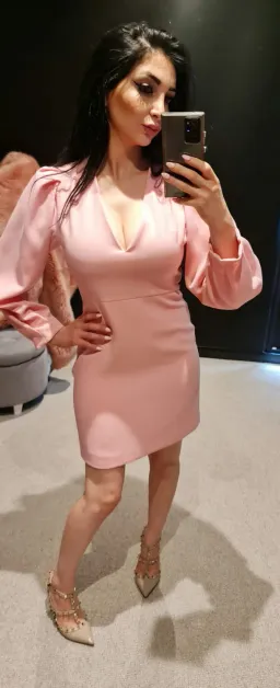 Sandro Long Sleeve Mini Dress Pink Size 6 for rent on The Volte - image 1