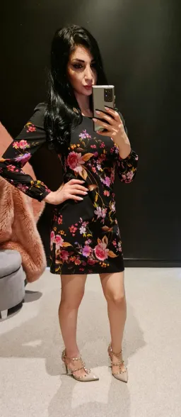 Alannah Hill Dress Black Floral Print Size 6 for rent on The Volte - image 1