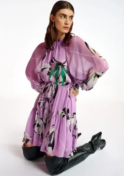 Essentiel Antwerp Aubrey Mini Dress Lilac Rain Size 10 for rent on The Volte - image 2