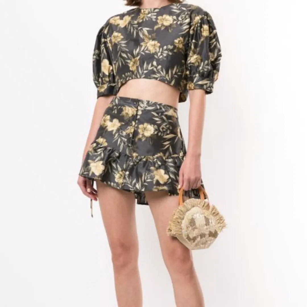 Sir the Label Carmen Top and Shorts Set Print Size 8 for rent on The Volte - main image