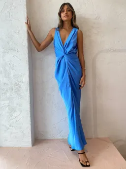 One Fell Swoop Gaia Maxi Dress Blue Size 8 for rent on The Volte - image 3