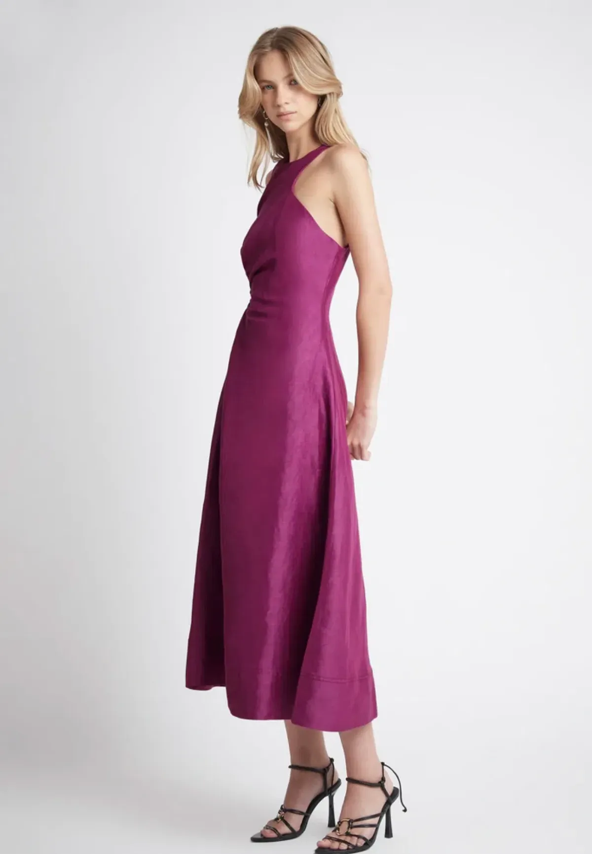 Aje Chateau Cut Out Dress Purple Size 10 - Image 6