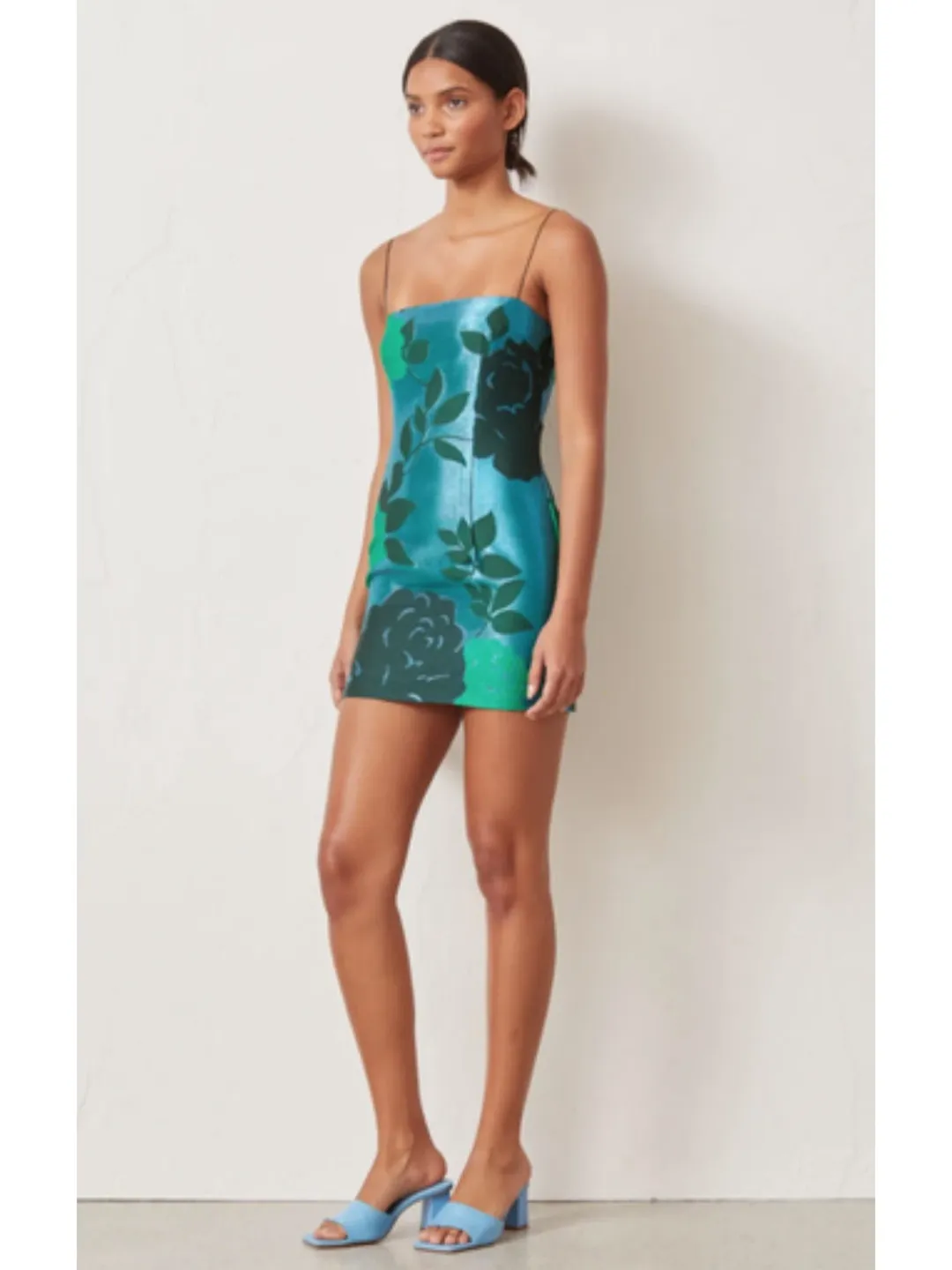 Bec & Bridge Sparkle Soirée Mini Dress Green Size AU 6 for rent on The Volte - main image