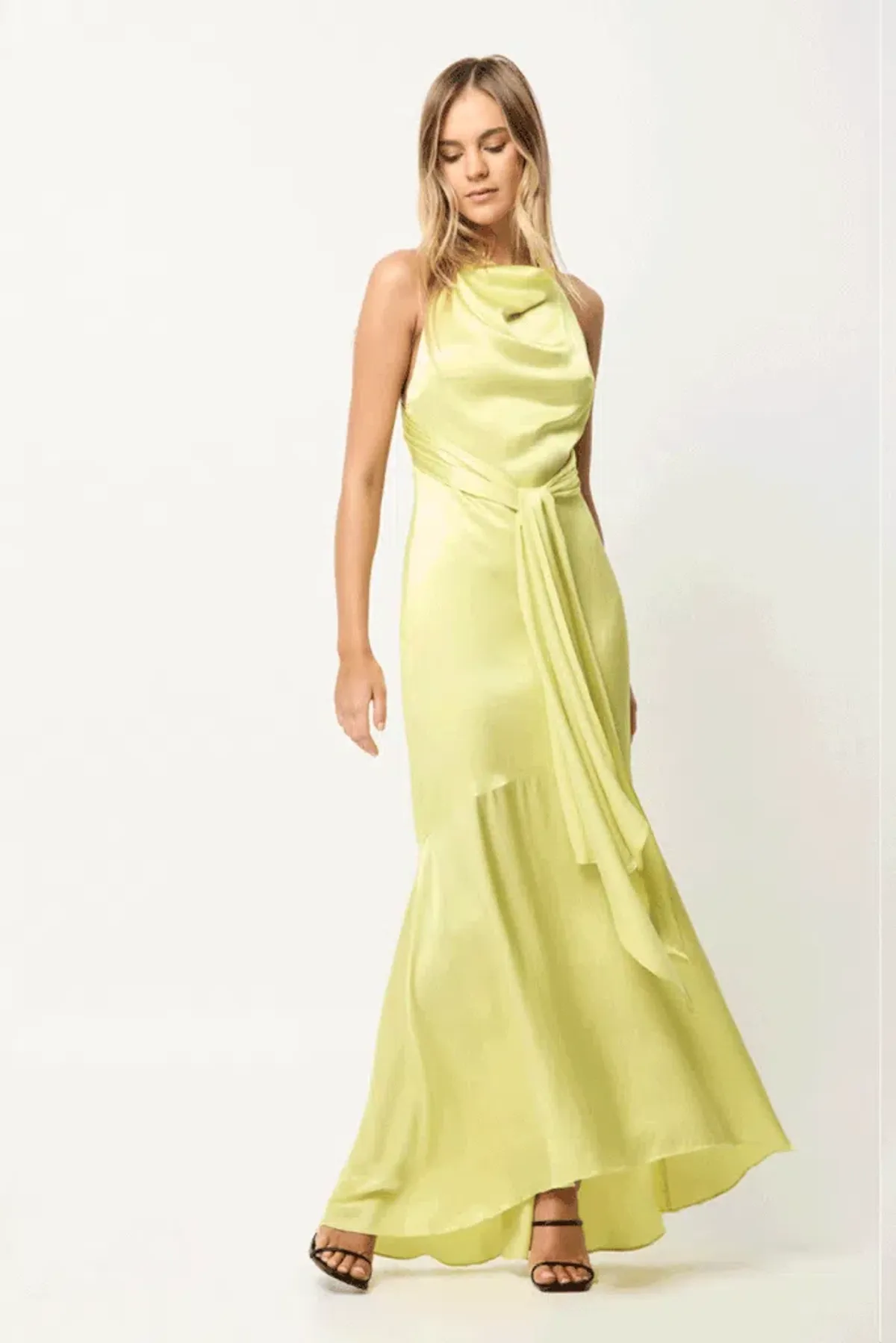 Elliatt Barcelona Maxi Dress Yellow Size 8 for rent on The Volte - main image