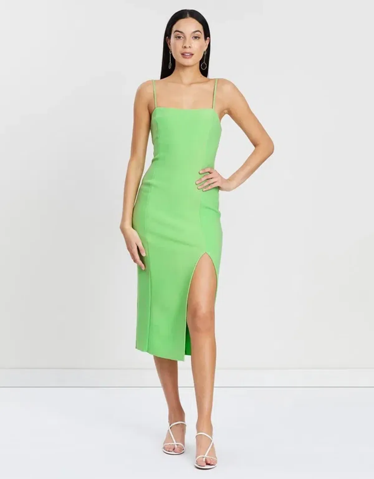 Bec & Bridge Missy Midi Dress Green Size 10 for rent on The Volte - main image