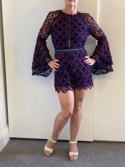 Ministry of Style Dusk to Dawn Crochet Playsuit Multi Size 10 for rent on The Volte - image 1