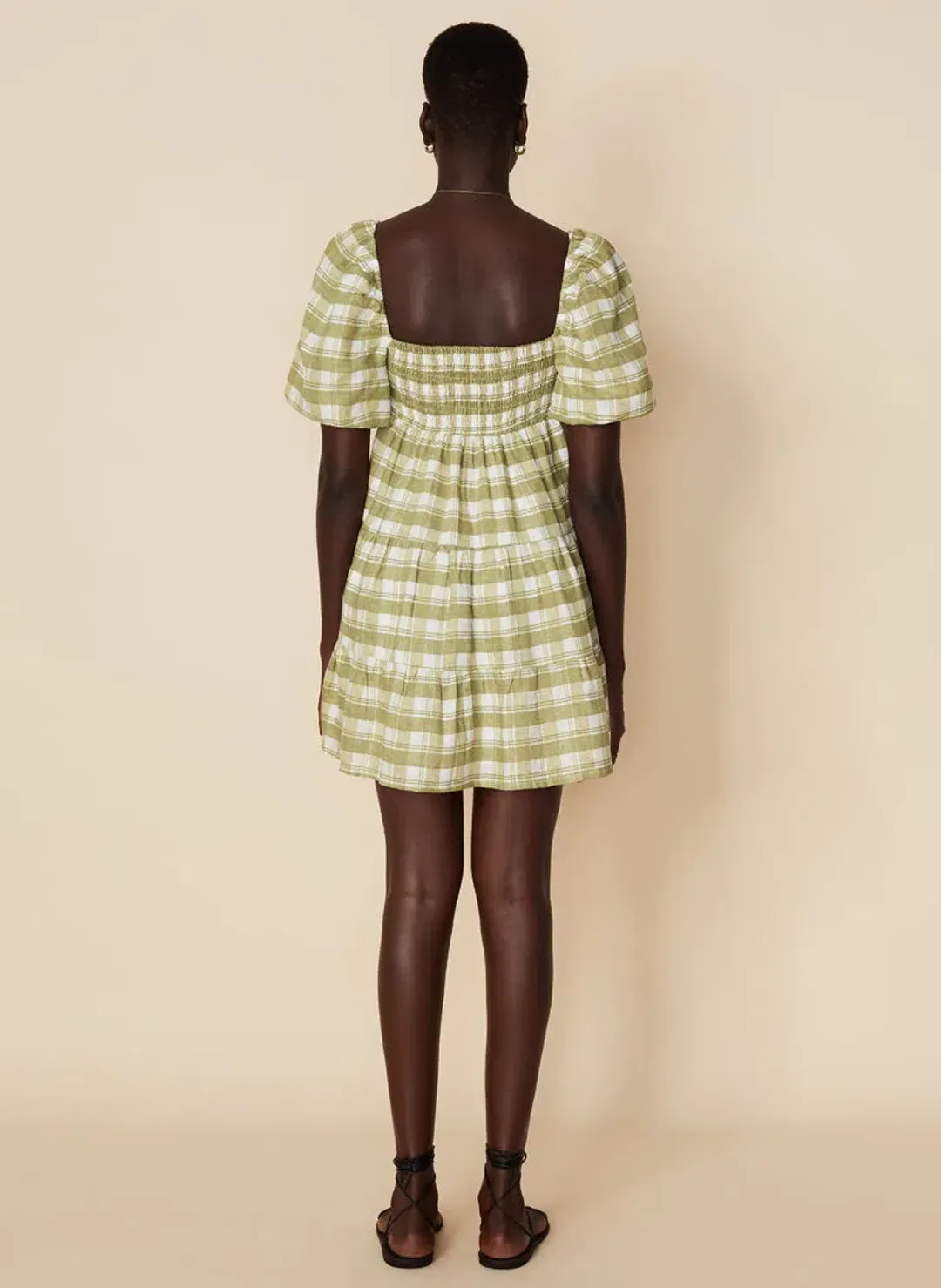 Faithfull The Brand Leilani Mini Dress Ligne Print Size XS for rent on The Volte - main image