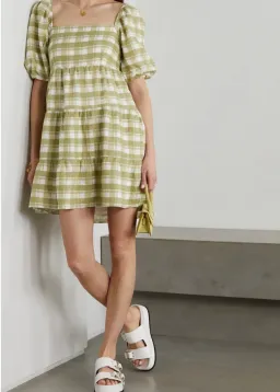 Faithfull The Brand Leilani Mini Dress Ligne Print Size XS for rent on The Volte - image 1