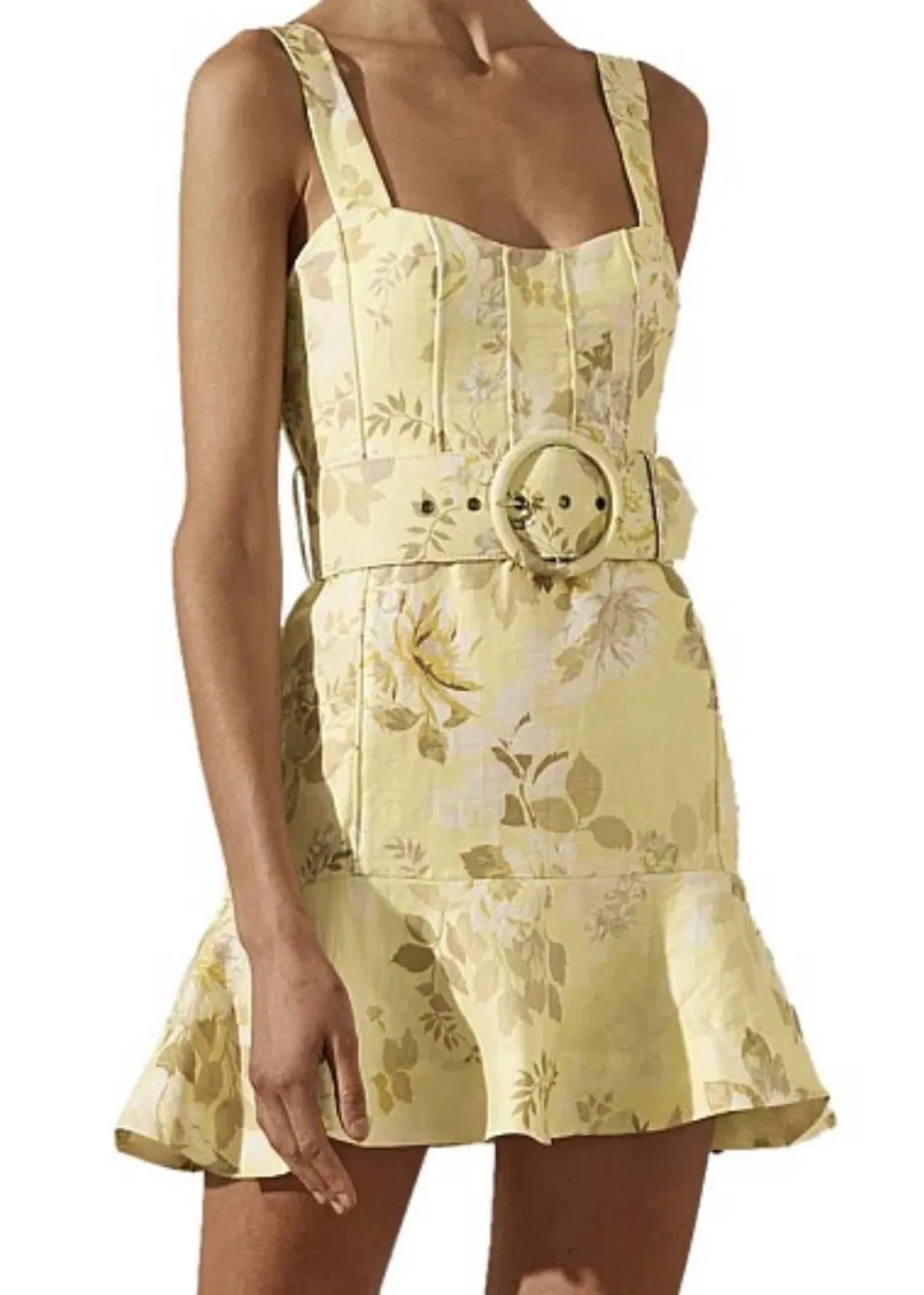 Shona Joy Martina Fit and Flare Mini Dress with Belt Print Size 8 - Image 3