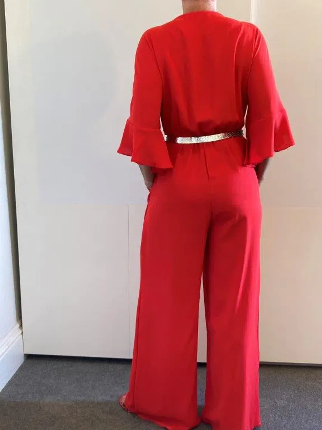 Tussah Marta Jumpsuit Red Size 8 for rent on The Volte - main image