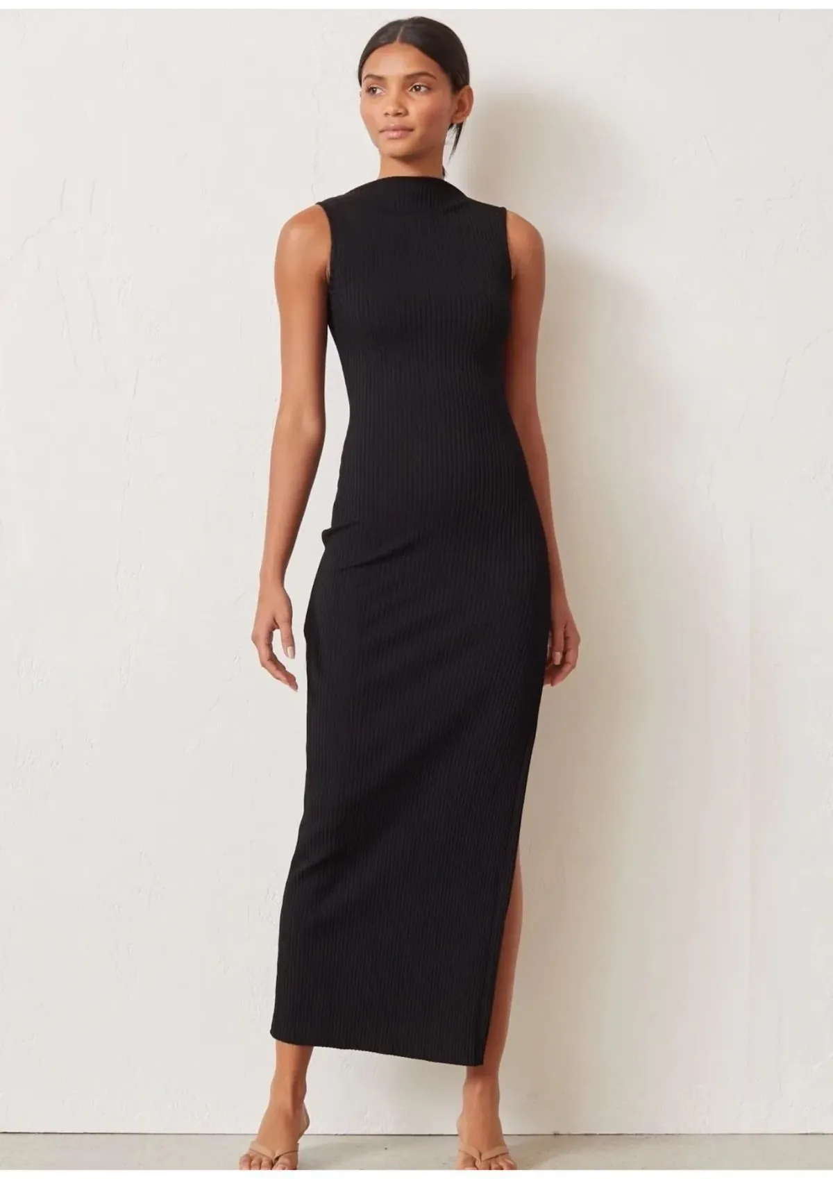 Bec & Bridge Noir Et Blanc Midi Dress Black Size 6 - Image 1