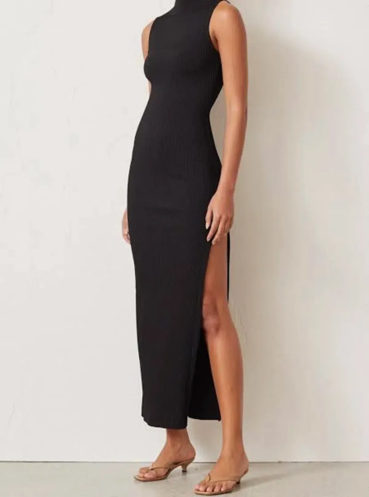 Bec & Bridge Noir Et Blanc Midi Dress Black Size 6 - Image 2