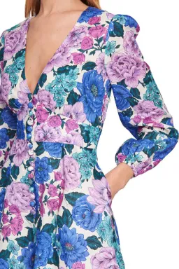 Zimmermann Poppy Floral Plunge Playsuit Print Size 1 for rent on The Volte - image 3