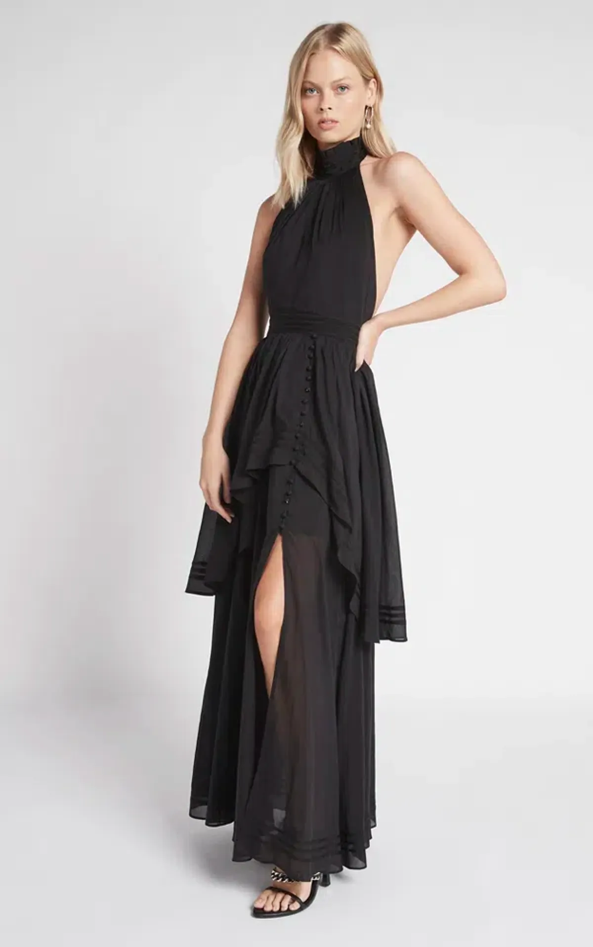 Aje Bungalow Sienna Dress Black Size 12 - Image 1