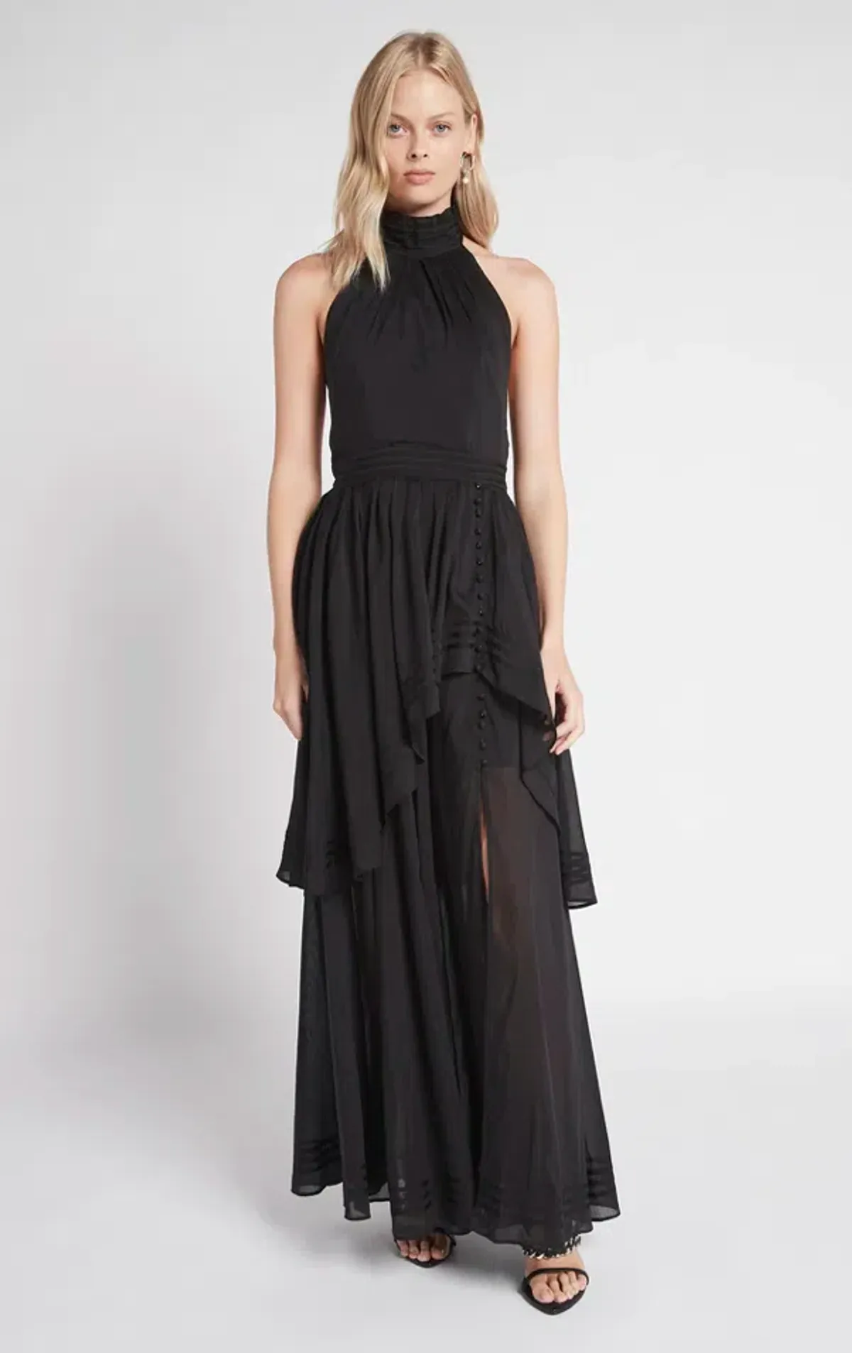 Aje Bungalow Sienna Dress Black Size 12 - Image 4