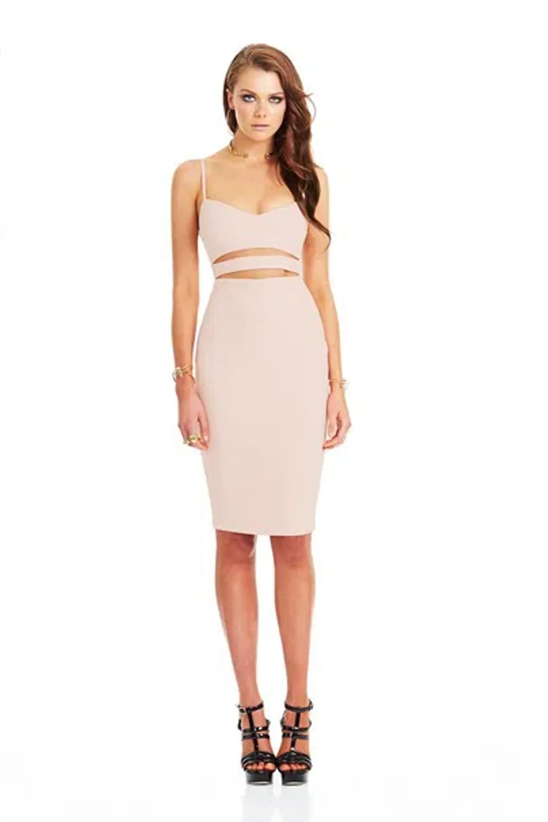 Nookie Bridget Bustier Dress Nude Size 6 for rent on The Volte - main image