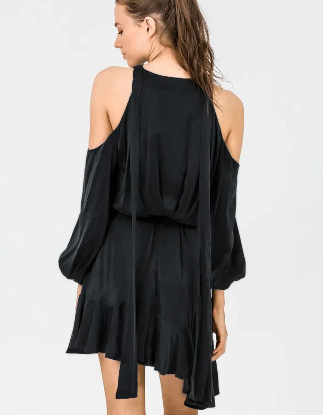 Zimmermann Sueded Billow Playsuit Black Size 0/Au 8 for rent on The Volte - main image
