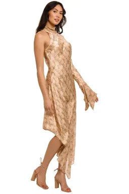 Bec and Bridge Anaconda Midi Dress Print Size 8 for rent on The Volte - image 2
