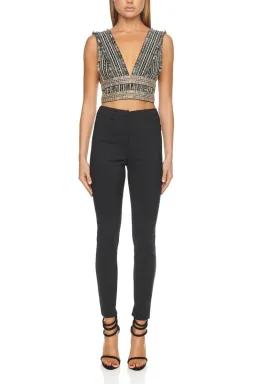 Eliya the Label Barbados Crop Top Beaded Size M for rent on The Volte - image 1