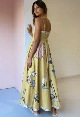 Alemais Sunset Shades Sundress Sand Size 12 for rent on The Volte - image 3