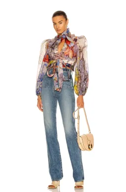 Zimmermann Botanica Crop Bodice Book Print Size 1 / Au 10 for rent on The Volte - image 1