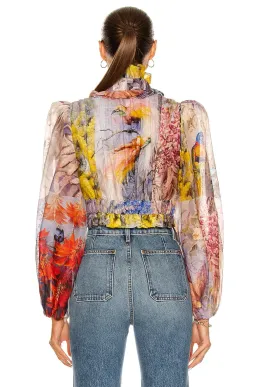 Zimmermann Botanica Crop Bodice Book Print Size 1 / Au 10 for rent on The Volte - image 3