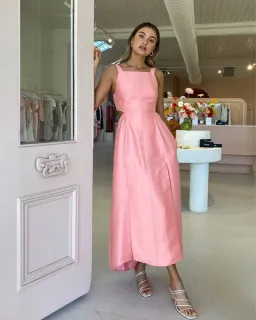 Camilla and Marc Claudia Sleeveless Dress Pink Size 6 for rent on The Volte - image 2