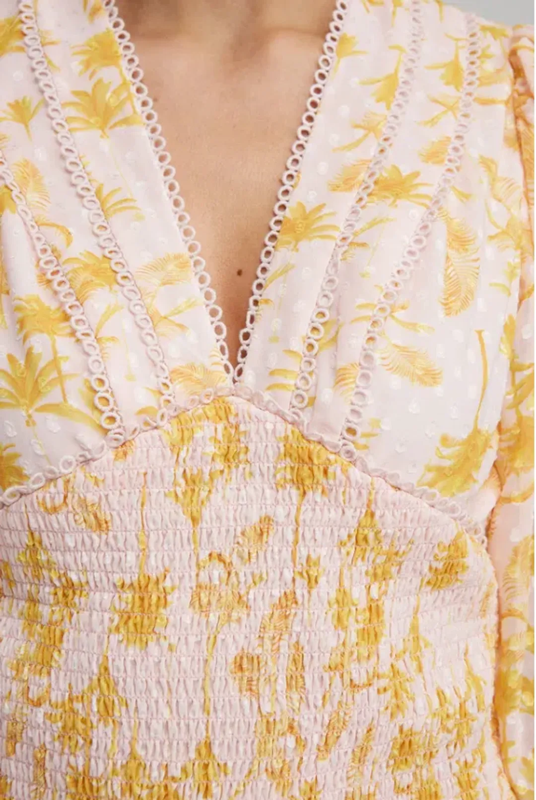 Significant Other Bernadette Dress Pineapple Palm Size 8 for rent on The Volte - main image