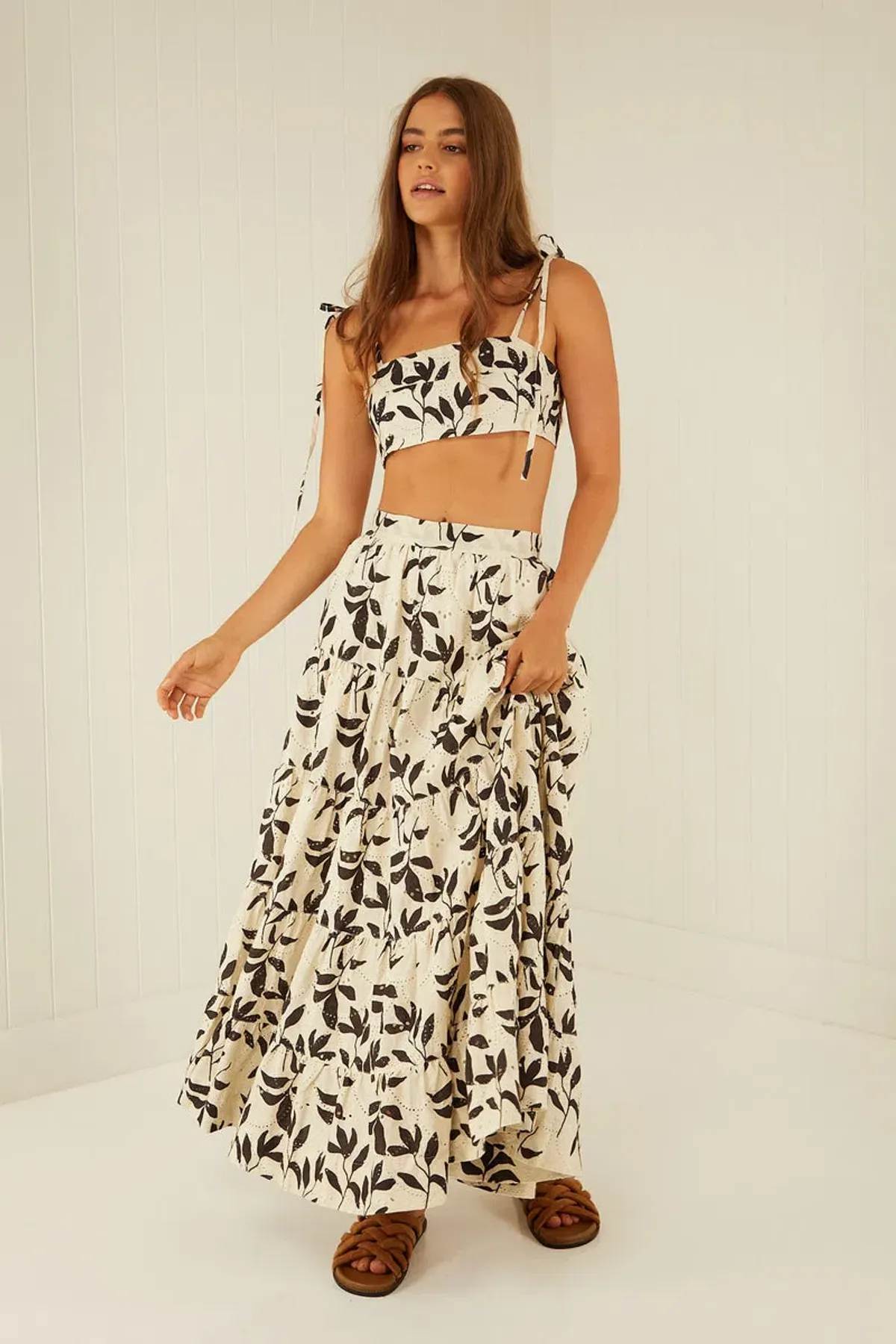 Palm Noosa Happy Hour Crop and Skirt Set Print Size 6 - Image 3