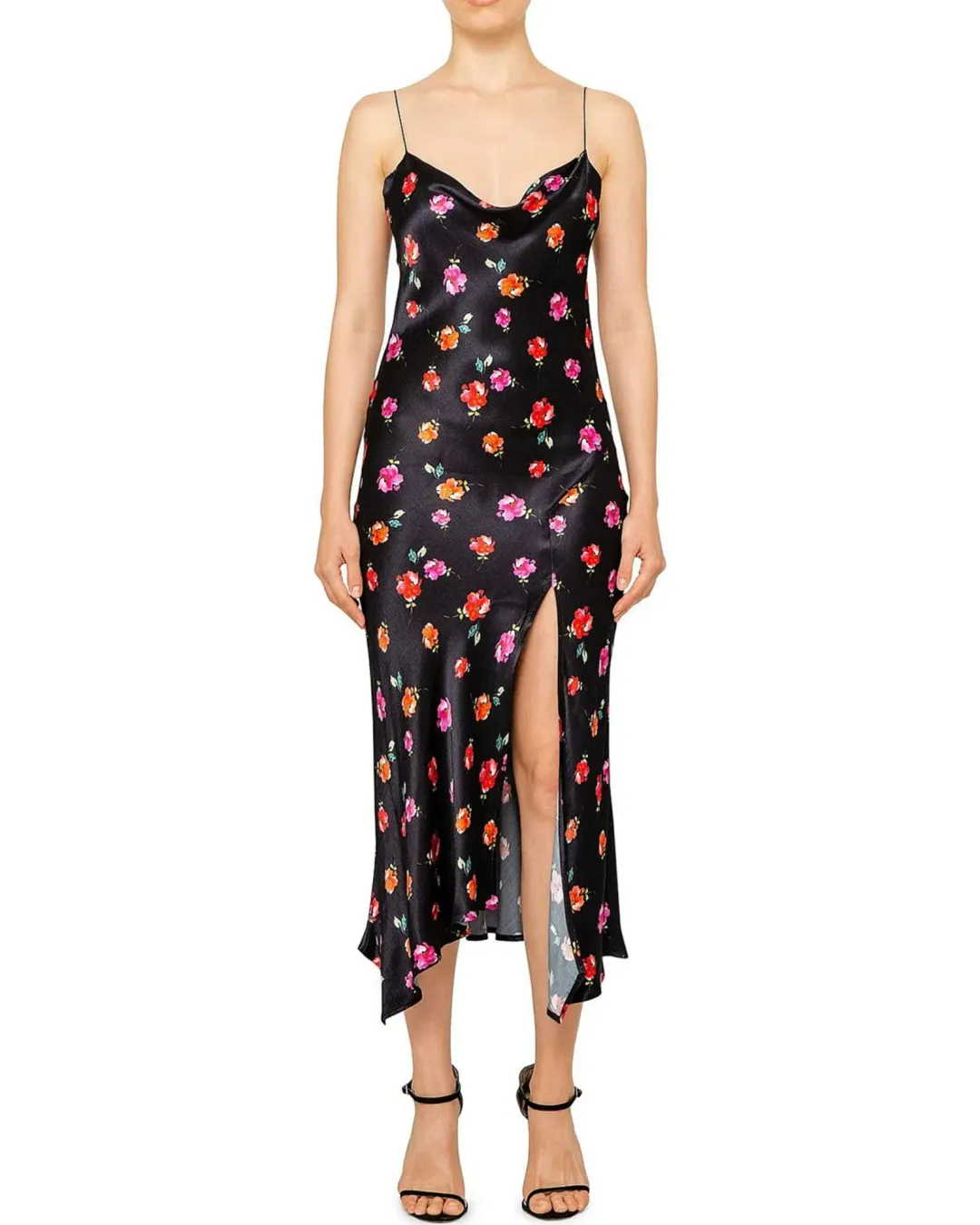 Bec & Bridge Floral Slip Dress Black Size AU 8 for rent on The Volte - main image