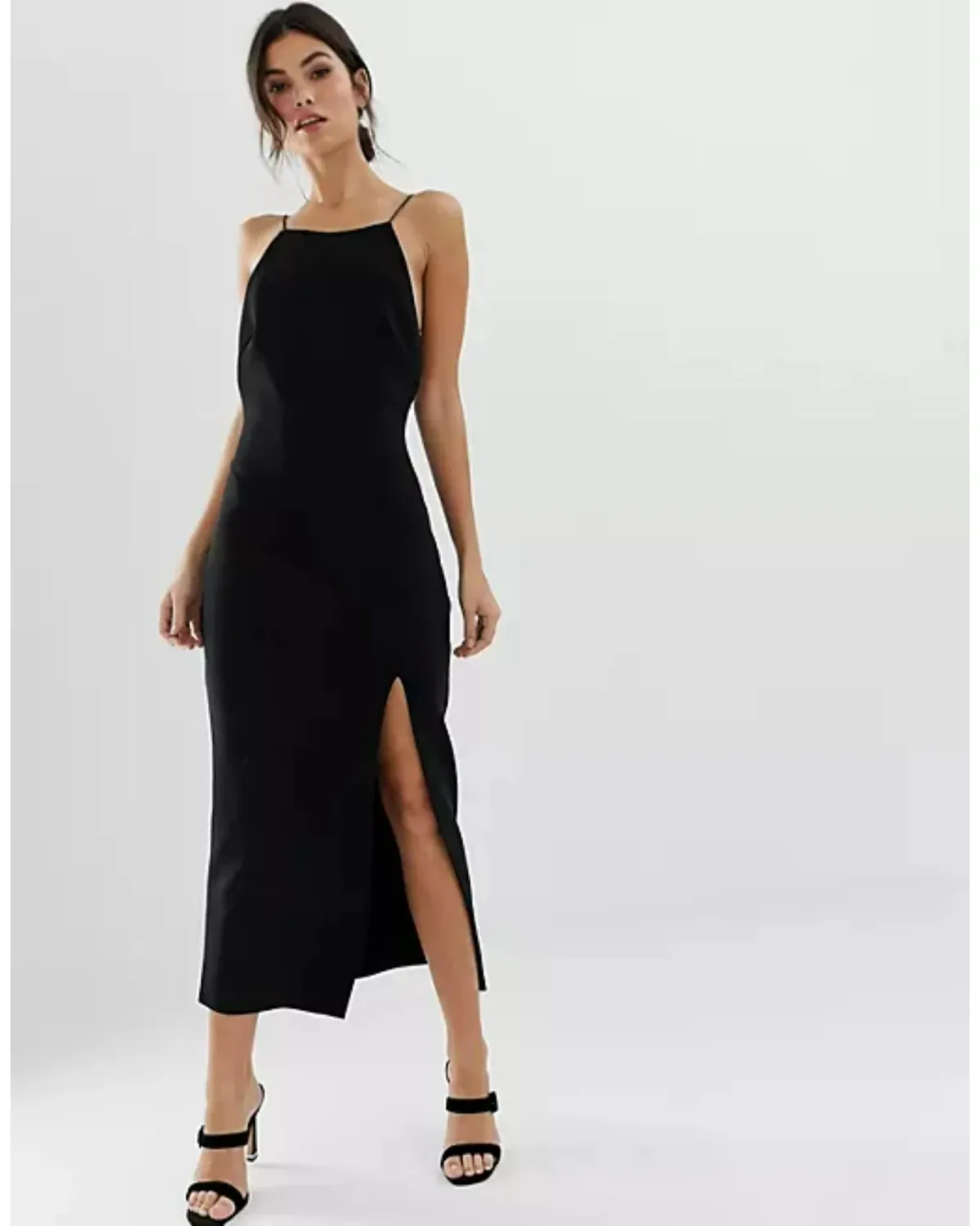 Bec & Bridge Margeaux Back Midi Dress Black Size AU 8 - Image 2