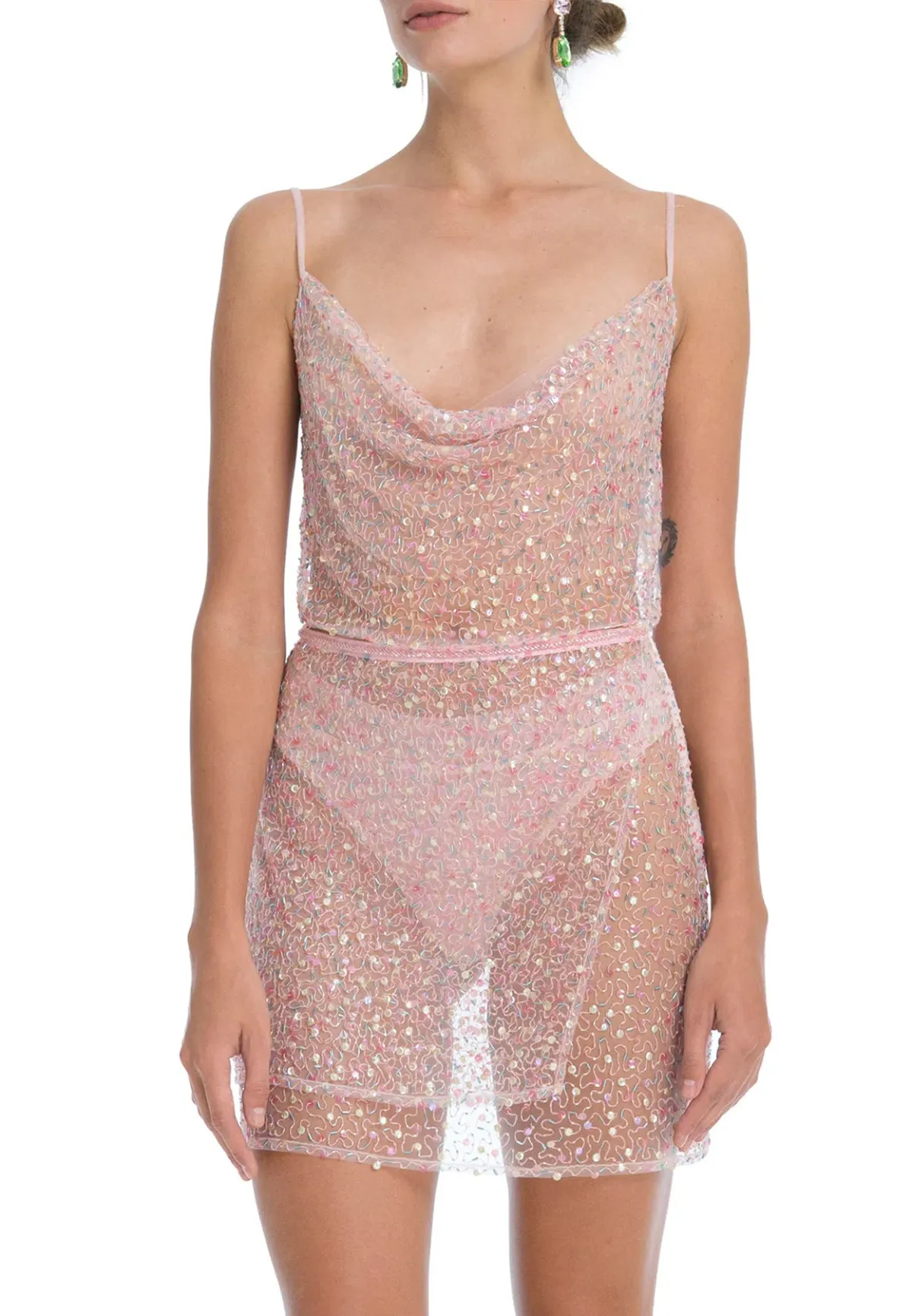 Dyspnea Ms Slinky Pussy Pink Mini Skirt Size XS/Au 8 - Image 2