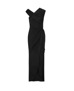 Bianca Spender Satin Crepe Deviation Gown Black Size 6 for rent on The Volte - image 3