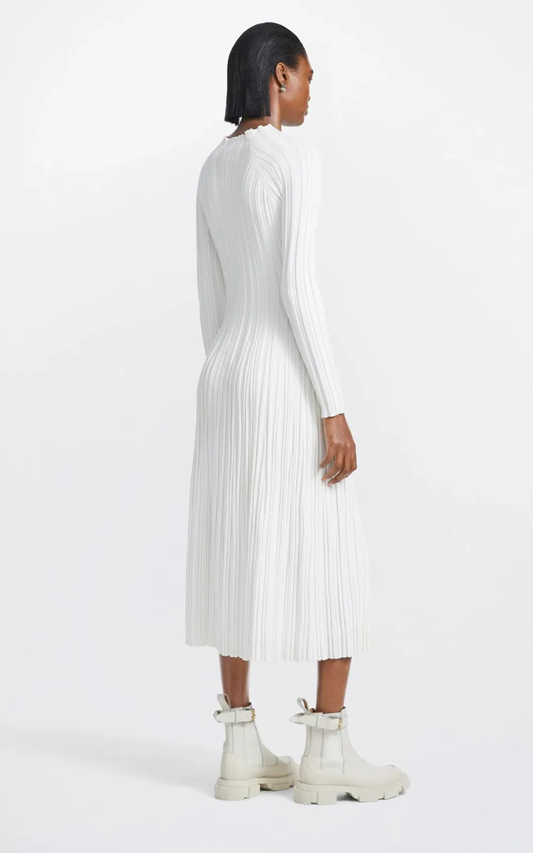 Dion Lee Lung Twist Dress White Size 8 for rent on The Volte - main image