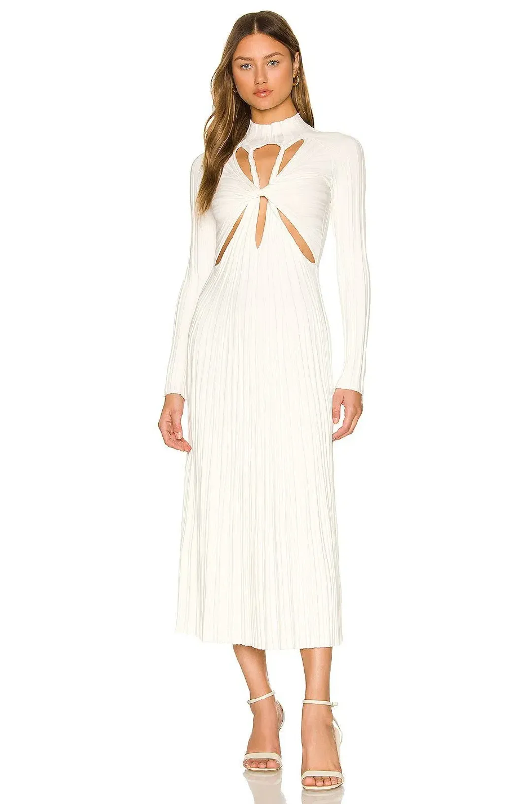 Dion Lee Lung Twist Dress White Size 8 for rent on The Volte - main image