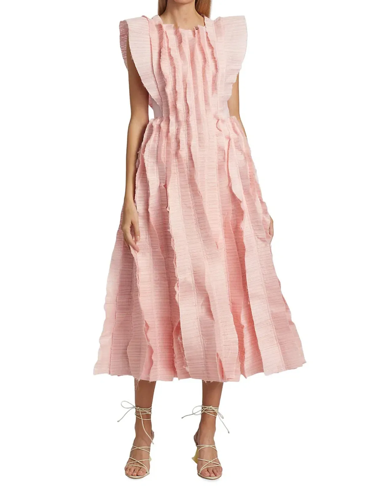 Aje Hybrid Midi Dress in Rose Pink Size 14 - Image 1