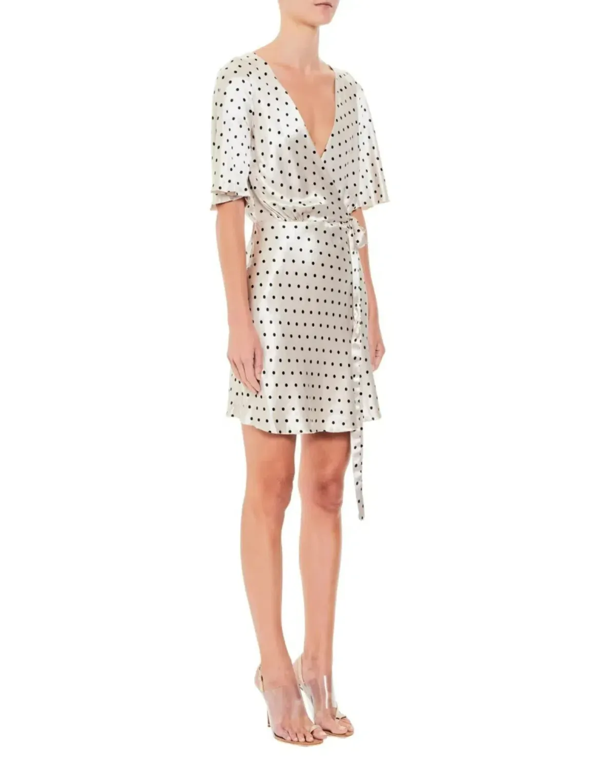 Bec & Bridge Bon Appetit Wrap Mini Dress Print Size AU 10 - Image 2