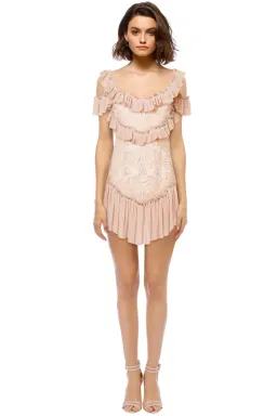 Alice McCall Lovebirds Dress Nude Size 12 for rent on The Volte - image 1