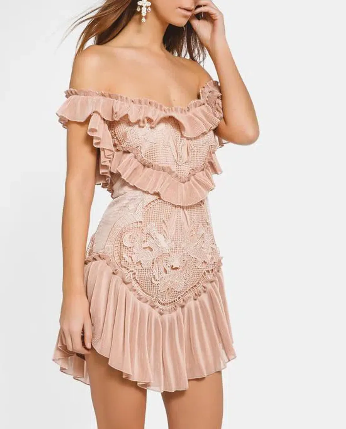 Alice McCall Lovebirds Dress Nude Size 12 - Image 4