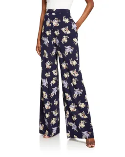Zimmermann Sabotage Silk Wide Leg Pants Floral Size 1 / AU 10 for rent on The Volte - image 3
