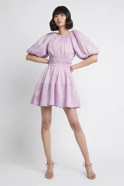 Aje Solitude Cutout Mini Dress Purple Size 12 for rent on The Volte - image 1