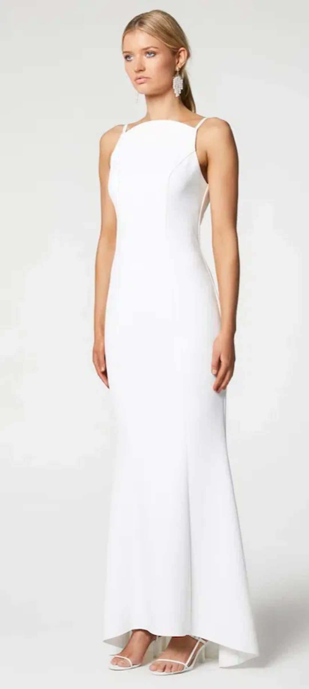 Elliatt Camille Gown White Size 8 for rent on The Volte - main image
